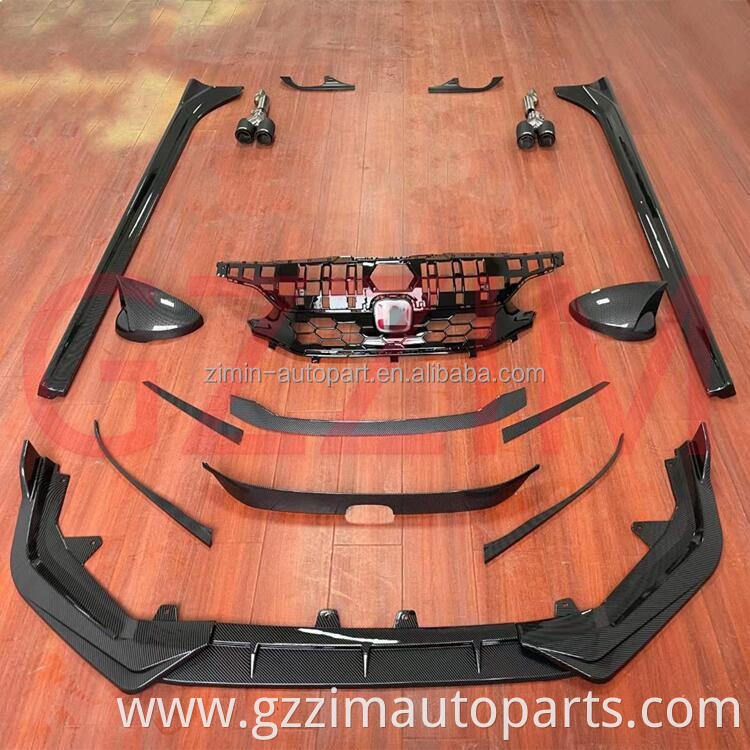 NEW ARRIVAL FRONT& REAR BUMPER UPGRADE BODY KIT FIT FOR CIVIC 2021+